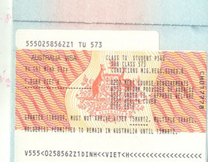 Các loại Visa Úc (Phần 1)